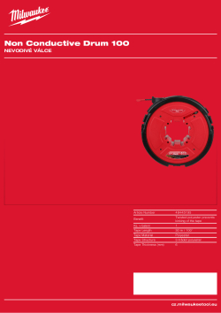 MILWAUKEE 30 m nevodivý válec polyester 48445195 A4 PDF