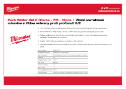 MILWAUKEE Zimní rukavice s třídou ochrany proti proříznutí E - S/7 - 12 ks 4932479711 A4 PDF