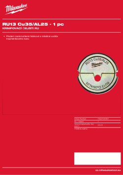 MILWAUKEE RU13 Cu35/AL25 4932459484 A4 PDF