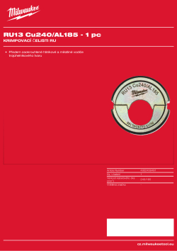 MILWAUKEE RU13 Cu240/AL185 4932459491 A4 PDF