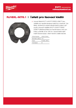 MILWAUKEE Press Jaws 4932479458 A4 PDF