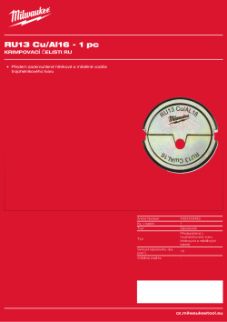 MILWAUKEE RU13 Cu/Al16 4932459483 A4 PDF