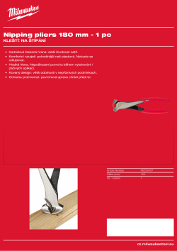 MILWAUKEE Kleště na štípání 48226407 A4 PDF