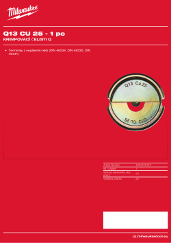 MILWAUKEE Q13 CU 25 4932459478 A4 PDF