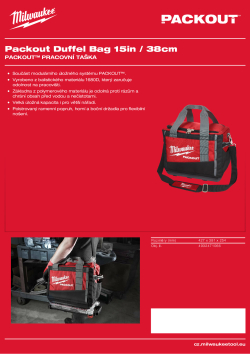 MILWAUKEE 38 cm PACKOUT™ pracovní taška 4932471066 A4 PDF