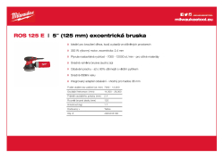 MILWAUKEE 125 mm excentrická bruska 4933433180 A4 PDF