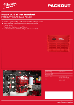 MILWAUKEE PACKOUT™ košík 4932493379 A4 PDF