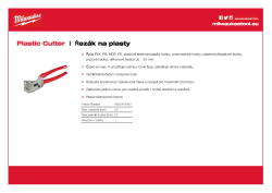 MILWAUKEE Řezák na plasty 4932479407 A4 PDF
