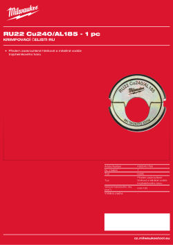 MILWAUKEE RU22 Cu240/AL185 4932451788 A4 PDF