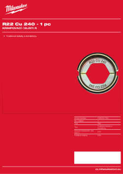 MILWAUKEE R22 Cu 240 4932451764 A4 PDF