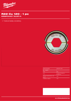 MILWAUKEE R22 Cu 120 4932451761 A4 PDF