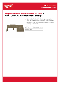 MILWAUKEE Switchblade replacement blades 4932479548 A4 PDF