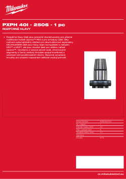MILWAUKEE Expander heads 4932352725 A4 PDF