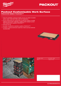 MILWAUKEE Pracovní deska PACKOUT™ 4932472128 A4 PDF