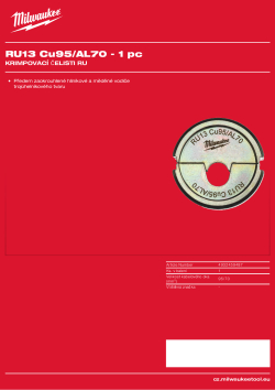 MILWAUKEE RU13 Cu95/AL70 4932459487 A4 PDF