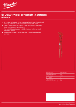 MILWAUKEE Hasák S čelisti 430 mm 4932464577 A4 PDF