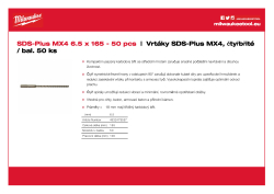 MILWAUKEE SDS-Plus MX4 drill bits 4932479557 A4 PDF