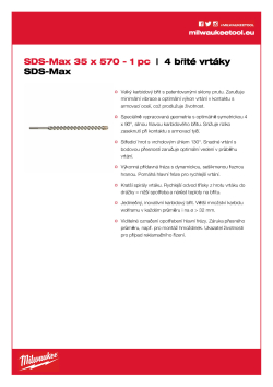 MILWAUKEE SDS-Max Drills - 4 cut 4932352790 A4 PDF