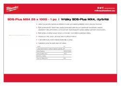 MILWAUKEE SDS-Plus MX4 drill bits 4932479349 A4 PDF