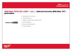 MILWAUKEE SDS-Max TCT Core Cutters - One Piece Design 4932399373 A4 PDF