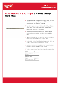 MILWAUKEE SDS-Max Drills - 4 cut 4932352799 A4 PDF