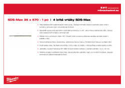 MILWAUKEE SDS-Max Drills - 4 cut 4932352790 A4 PDF