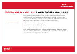 MILWAUKEE SDS-Plus MX4 drill bits 4932356505 A4 PDF