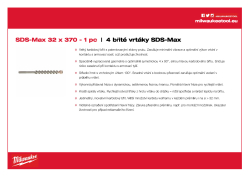 MILWAUKEE SDS-Max Drills - 4 cut 4932352785 A4 PDF
