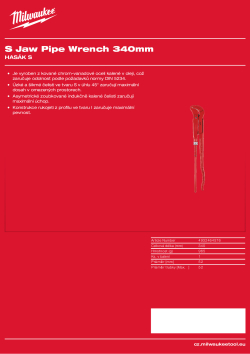 MILWAUKEE Hasák S čelisti 340 mm 4932464576 A4 PDF