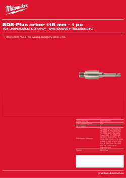MILWAUKEE Hřídel FIXTEC. 4932399121 A4 PDF