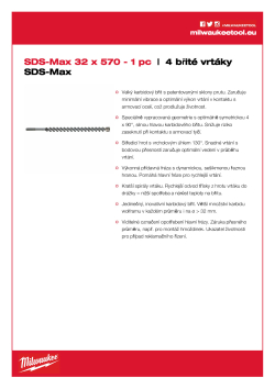 MILWAUKEE SDS-Max Drills - 4 cut 4932352786 A4 PDF
