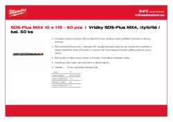 MILWAUKEE SDS-Plus MX4 drill bits 4932479369 A4 PDF