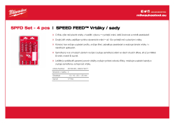 MILWAUKEE SPEED FEED™ sada 4 ks 4932479477 A4 PDF
