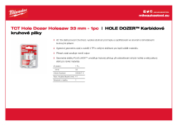 MILWAUKEE Hole Dozer Holesaws with Carbide Teeth 49560711 A4 PDF