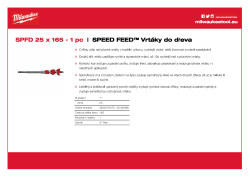 MILWAUKEE Speed Feed™ Wood Drill Bits 4932479475 A4 PDF