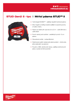 MILWAUKEE STUD Gen2 5 m 4932471626 A4 PDF