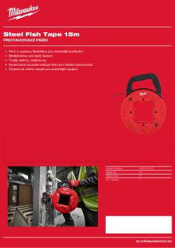 MILWAUKEE Ocelové protahovací pero 15 m 4932472121 A4 PDF
