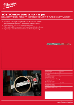 MILWAUKEE Metal: Torch with carbide teeth 48005553 A4 PDF
