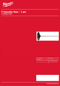 MILWAUKEE Klíč s rukojetí ve tvaru T 4931362928 A4 PDF