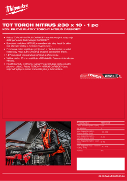 MILWAUKEE Metal: Torch with Nitrus Carbide 48006252 A4 PDF