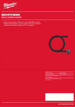 MILWAUKEE Small Guide Hose 4932478410 A4 PDF