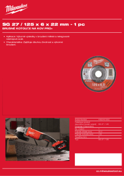 MILWAUKEE SG 27 / 125 4932451502 A4 PDF