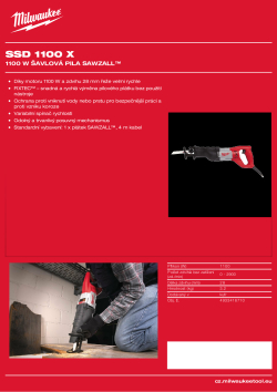 MILWAUKEE 1100 W pila SAWZALL® 4933416710 A4 PDF