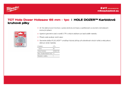 MILWAUKEE Hole Dozer Holesaws with Carbide Teeth 49560728 A4 PDF