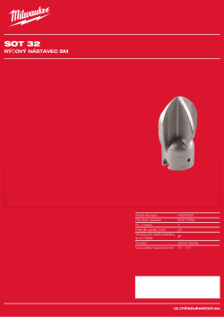 MILWAUKEE Malý rozpojovací klíč pro spirály 32 mm 48534835 A4 PDF