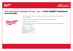 MILWAUKEE Hole Dozer Holesaws with Carbide Teeth 49560735 A4 PDF