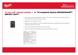 MILWAUKEE ½" impact sockets - std  4932478042 A4 PDF