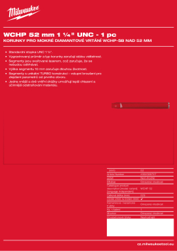MILWAUKEE WCHP 52 4932399707 A4 PDF