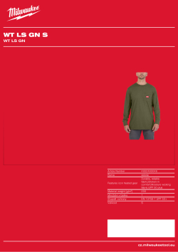 MILWAUKEE Pracovní triko s dlouhým rukávem zelené 4932493048 A4 PDF