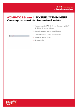 MILWAUKEE WCHP-TK 4932472175 A4 PDF